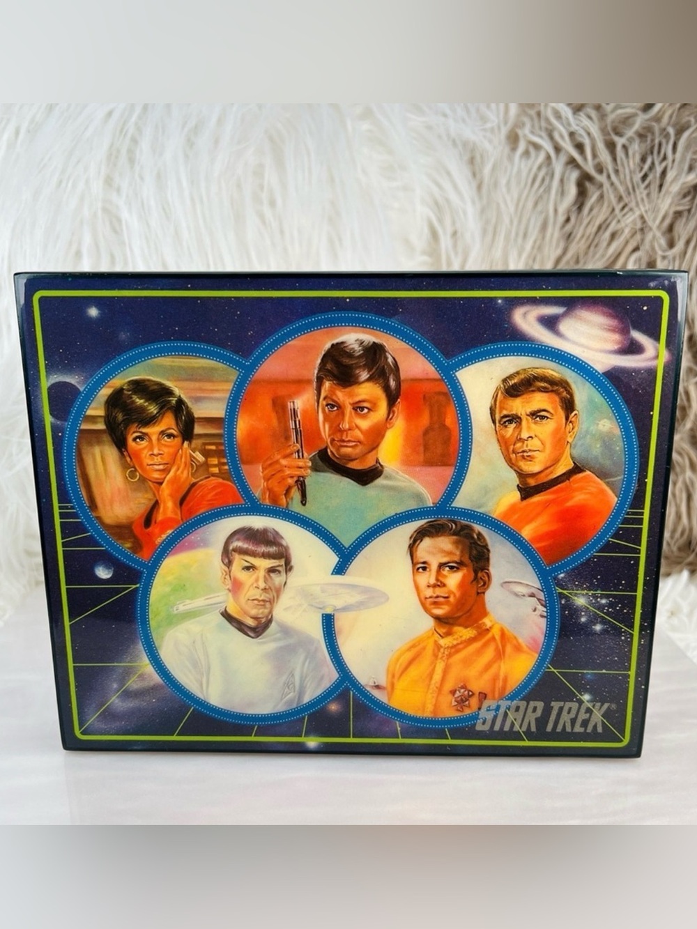 Vintage 1991 Limited Edition Hamilton Star Trek Music Box original cast